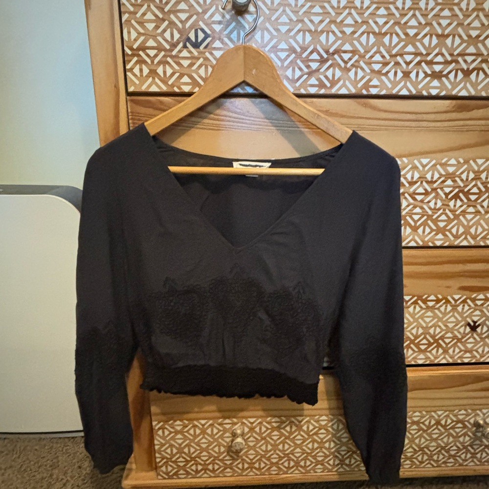 American Eagle Outfitters Black Blouse